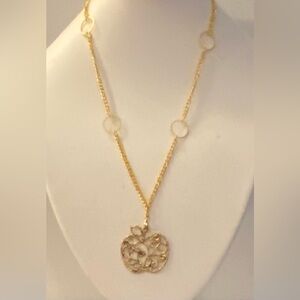 NEW Antique Gold Apple necklace